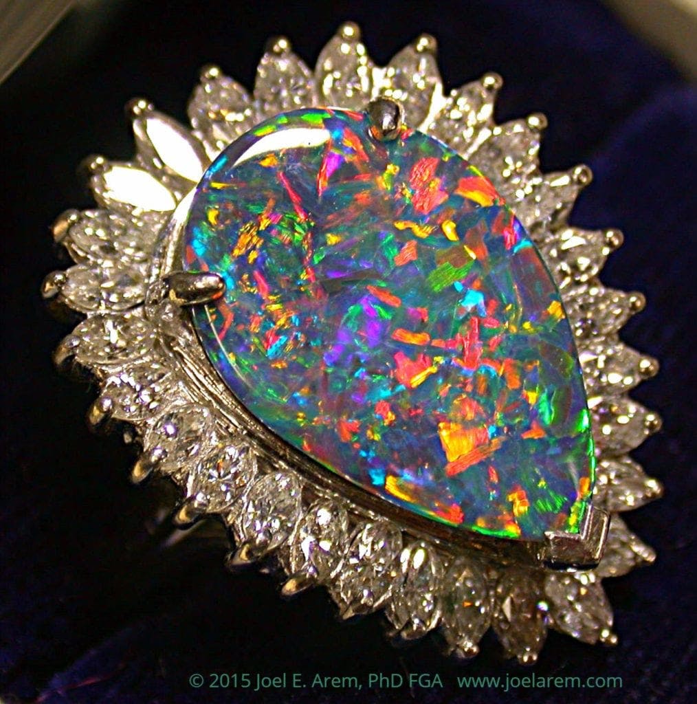 black opal ring