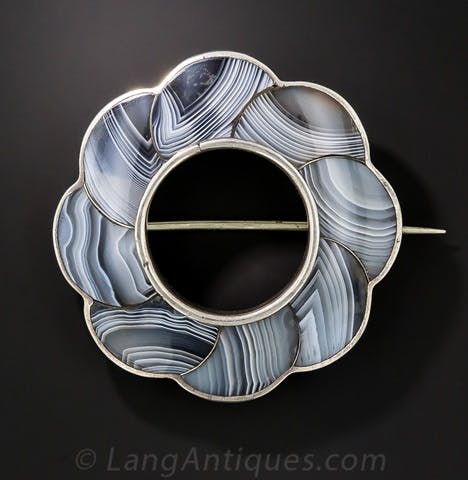 Scottish Agate Brooch