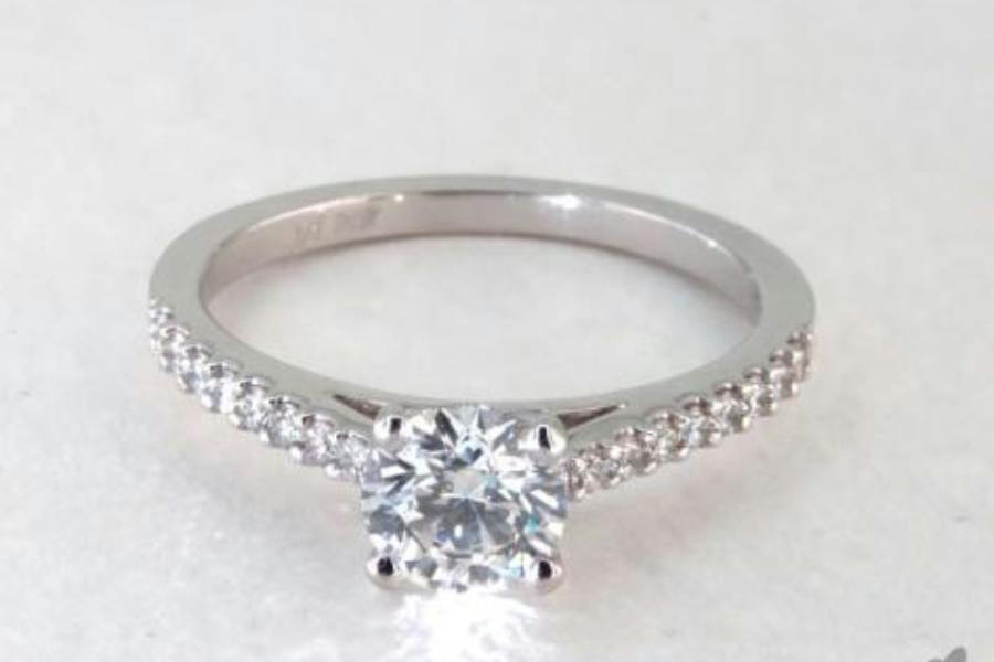 pave engagement ring