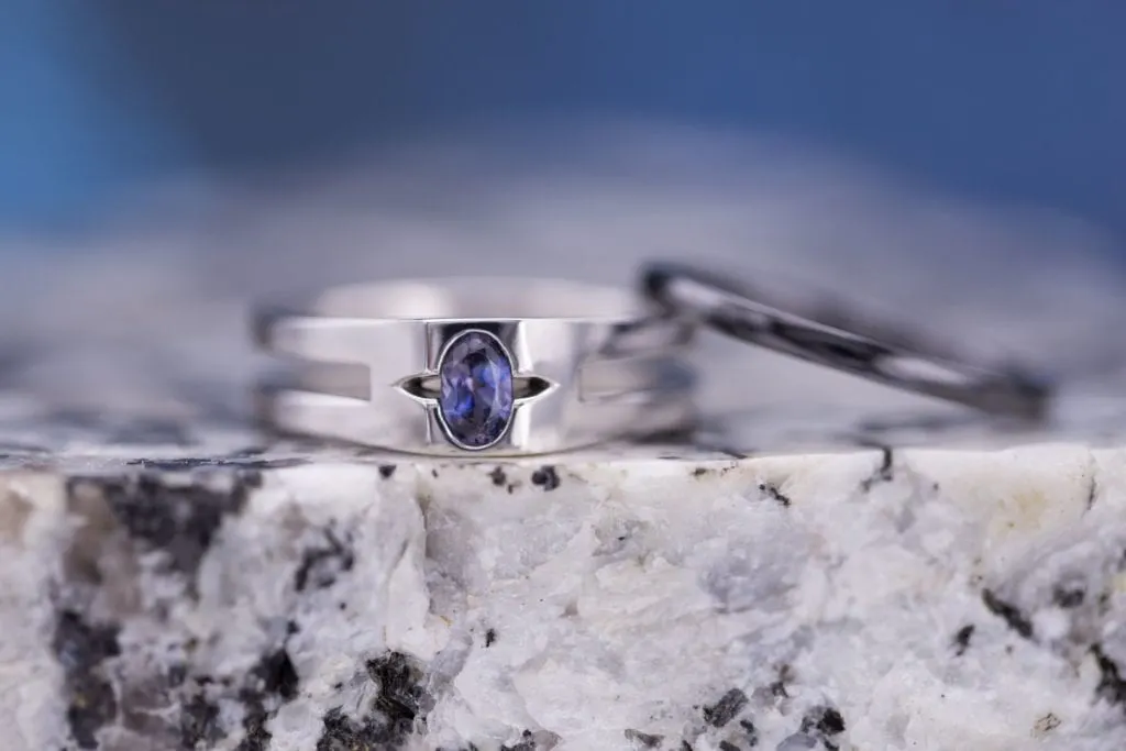 ten gemstones rarer than diamond - benitoite ring