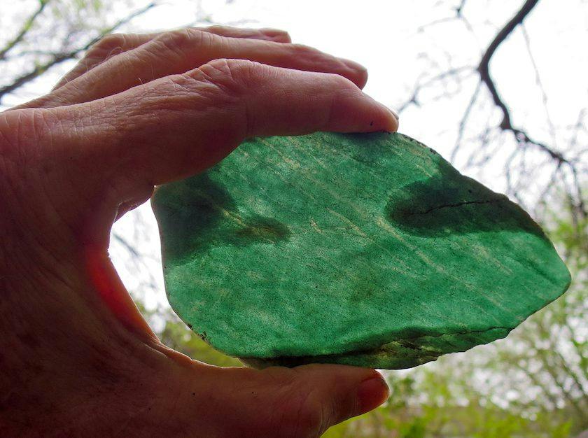 translucent jadeite slab